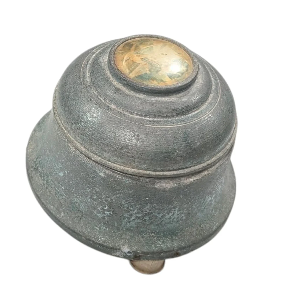 Antique Wind Up Music Powder Box With Victorian Imagery On Lid. Works.